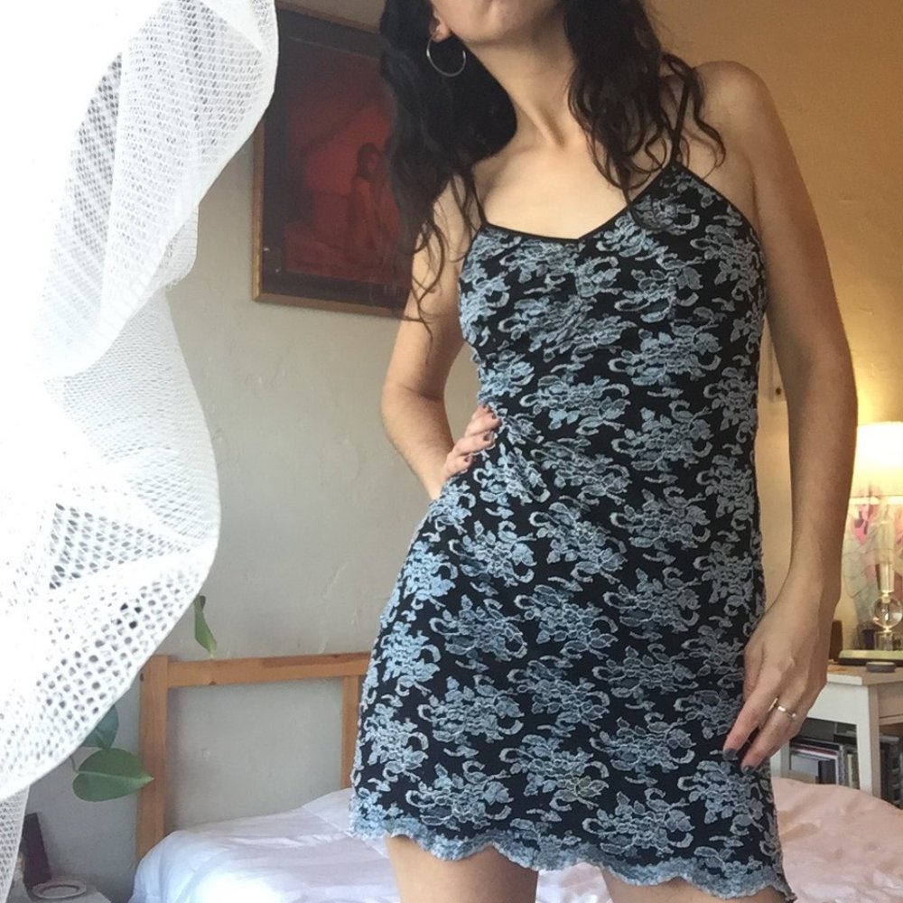 Vintage ROXY Jacquard Mini Dress